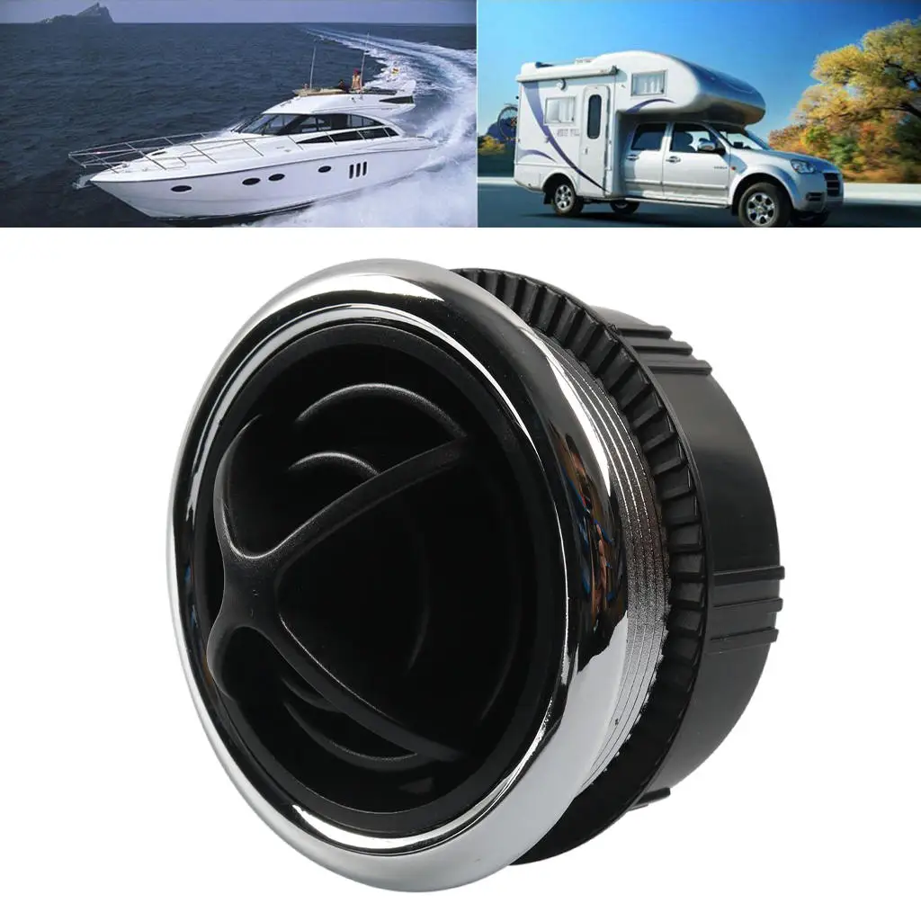 AC Heat Air Duct Vent Round Replacement Mounted Assembly Car Accessories Interior Fit for Cars Trucks Suvs Rvs Bus