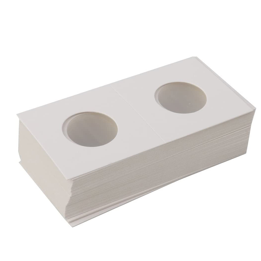 50 Pcs Cardboard Coin Holder Card 2x2 Coin  Assorment 12 Sizes Optional
