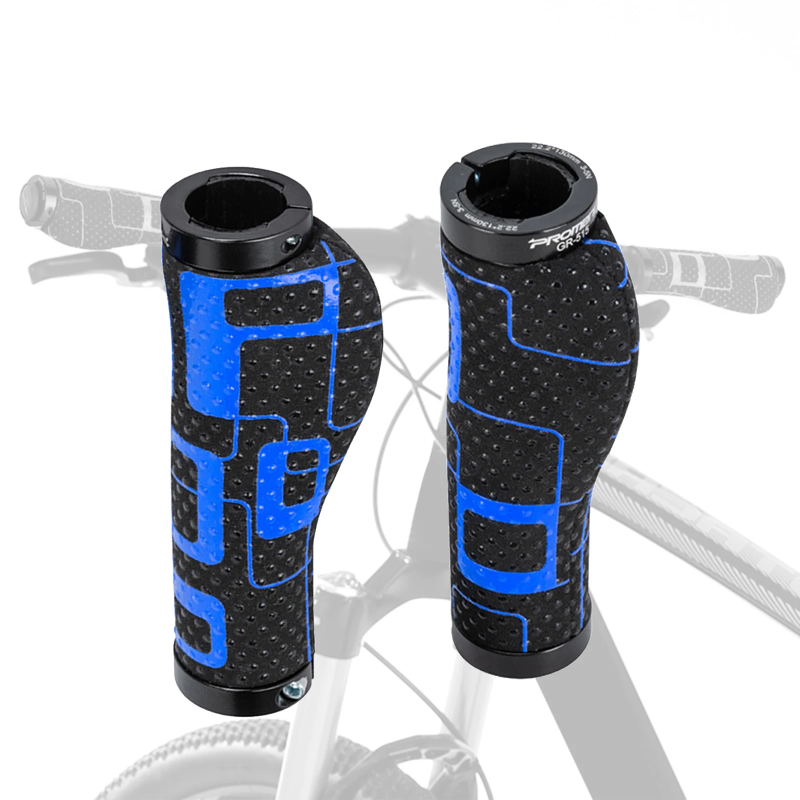 1 pair of silicone non-slip bicycle handles Comfortable handlebars are specially designed for mountain bicycle riding