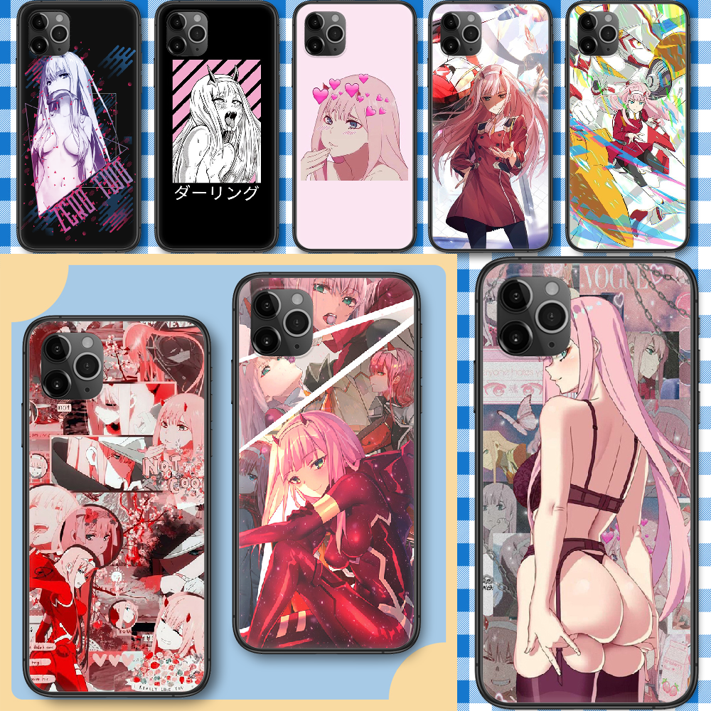 Чехол для телефона в стиле аниме Darling in the Franxx 02 для iphone 5 5S  SE 2 6 6S 7 8 11 12 Mini Plus X XS XR Pro Max, черный красивый чехол для  мобильного телефона | AliExpress