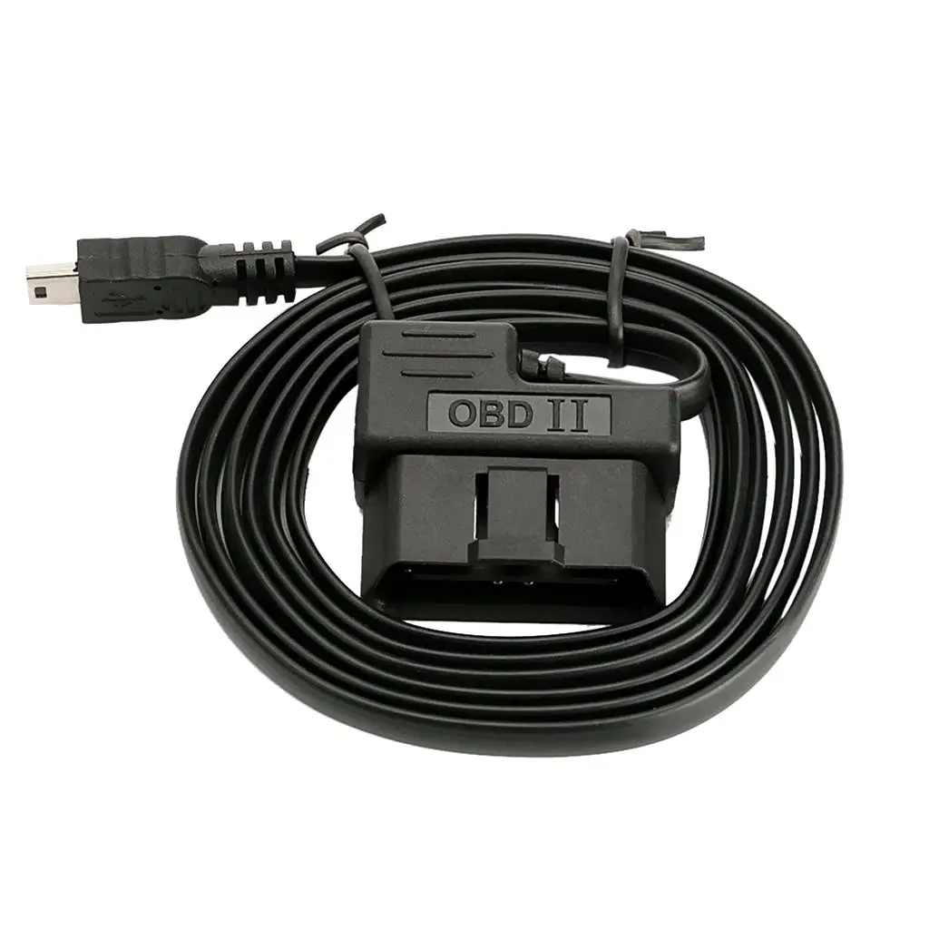 Replacement Car Head Up Dispaly OBD II 2 16 Pin to Mini USB Cable 1.8 Meter