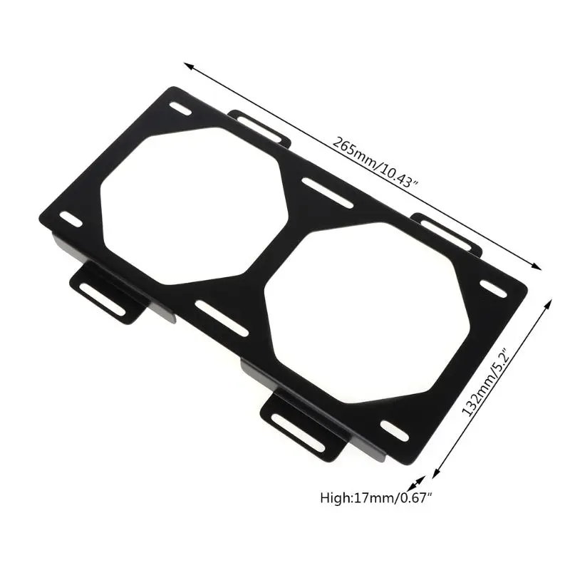 240 Radiator Mounting Bracket for External Computer Case - Fan Holder for 12/14CM Fans, Heatsink Gadget Accessories Description Image.