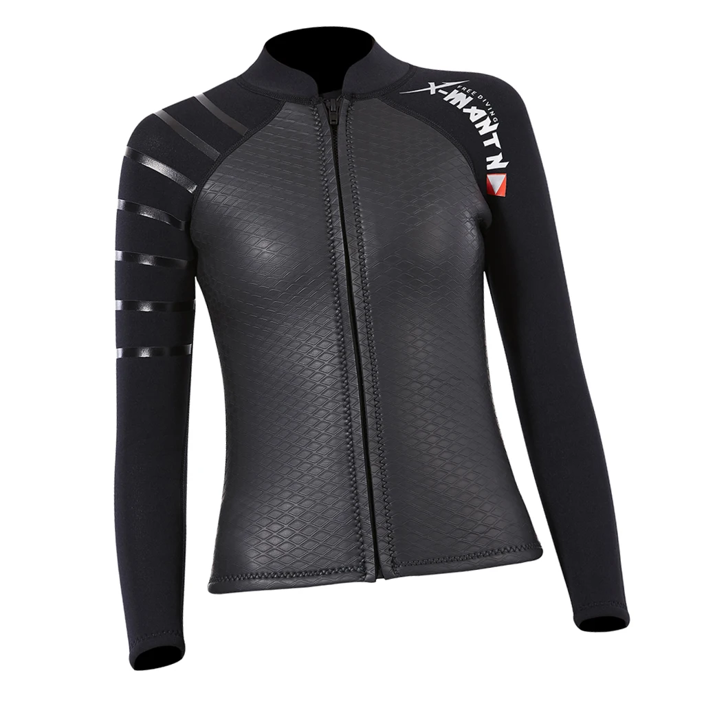 Premium Women Wetsuits Top / 3mm Neoprene Wetsuits Jacket / Long Sleeve Wetsuits