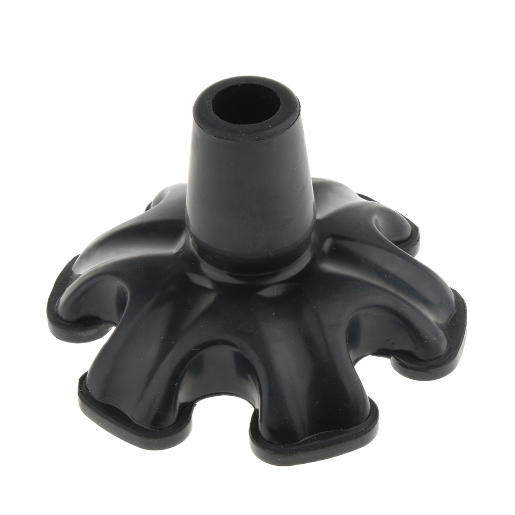 Self Standing Rubber Cane Replacement Tips Bottoms End Anti-Slip & Heavy Duty