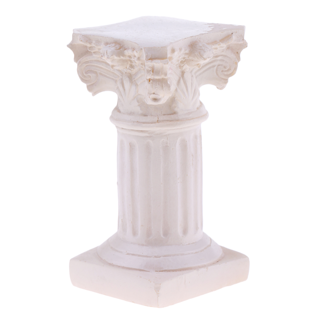 Resin Roman Column Pillar Model Statue Miniature for Sandplay Sand Table Game Kits Garden Yard Diorama Scenery Layout Accessory