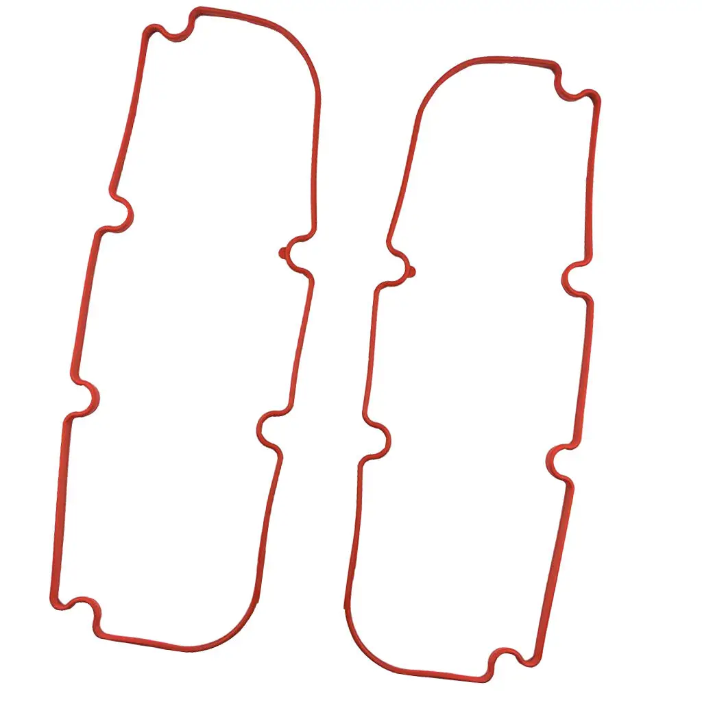 2 Pcs Red Rubber Rocker Cover Gasket Replace For Holden Commodore VR,