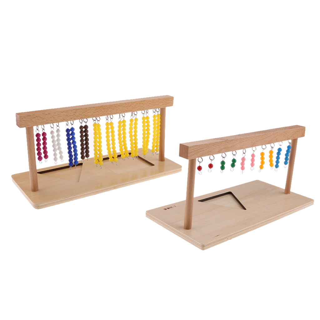 Montessori Math Materials Bead Bar Kids Children Learning Educational Toy