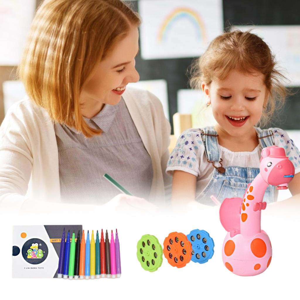 Trace and Draw Projector Toy Drawing Board Children LED Projector Art Painting Table WordPad Arts Crafts for Toddler Kids