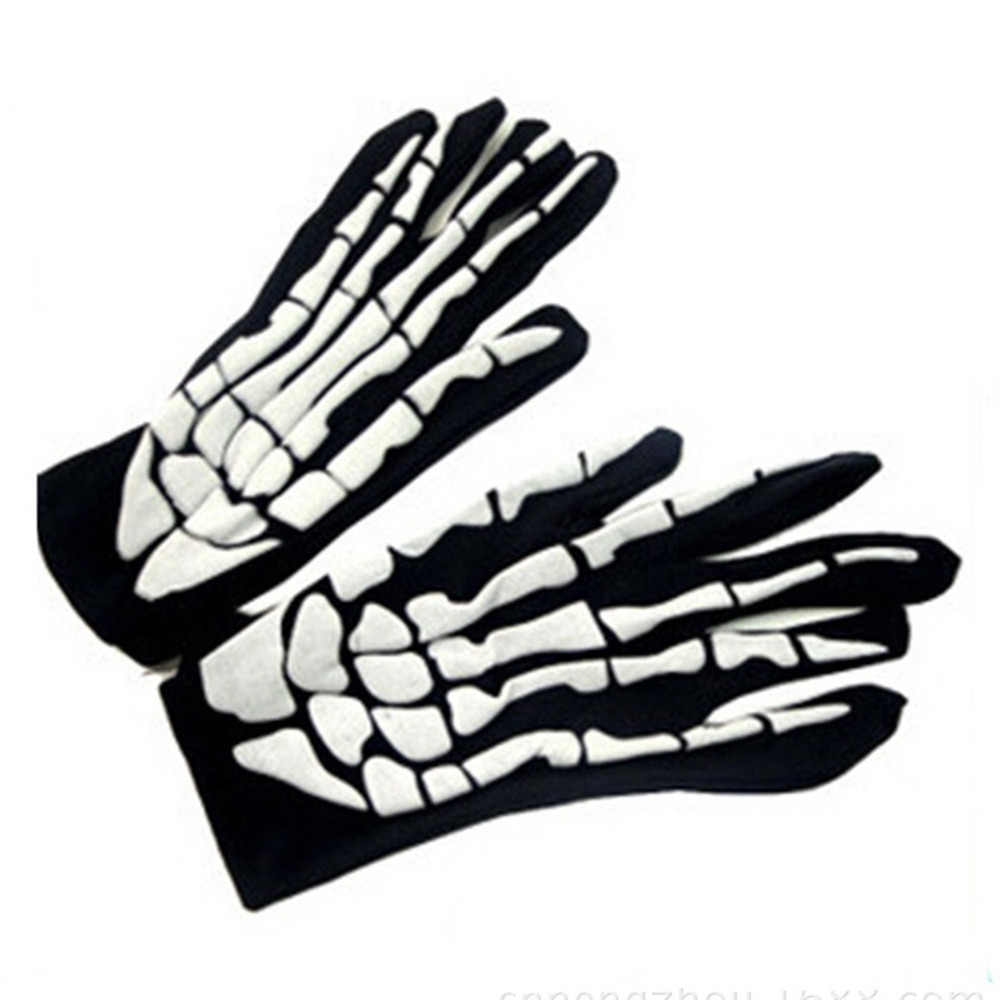 skeleton ski gloves