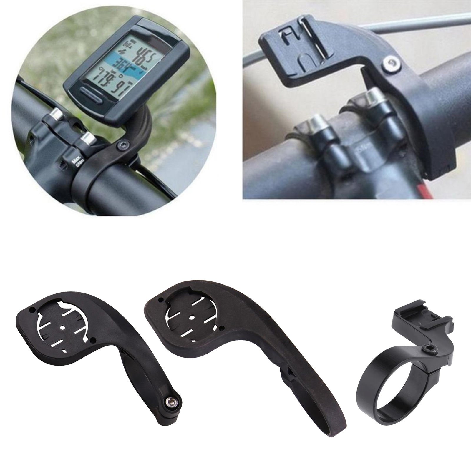 Lightweight Bike Computer Mount Solid Bicycle Handlebar Extend Extension Stopwatch GPS Holder for Garmin & Cateye