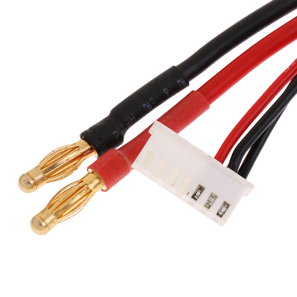 Balance Cable for RC Lipo Battery 2S Car Pack 4mm/2mm Banana Plug Connector