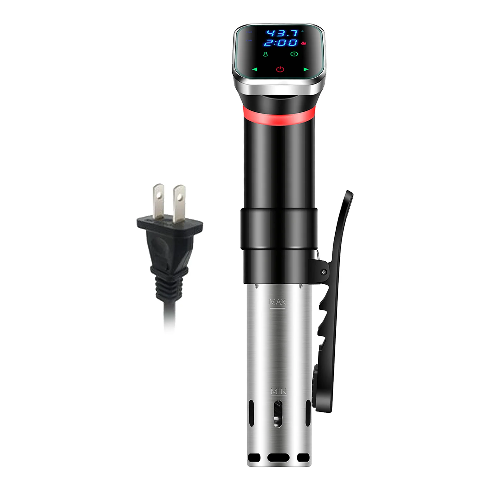 Portable 1100W Vacuum Food Sous Vide Machine Precision Cooker Cooking Device Sturdy Immersion Circulator Digital Timer, US Plug