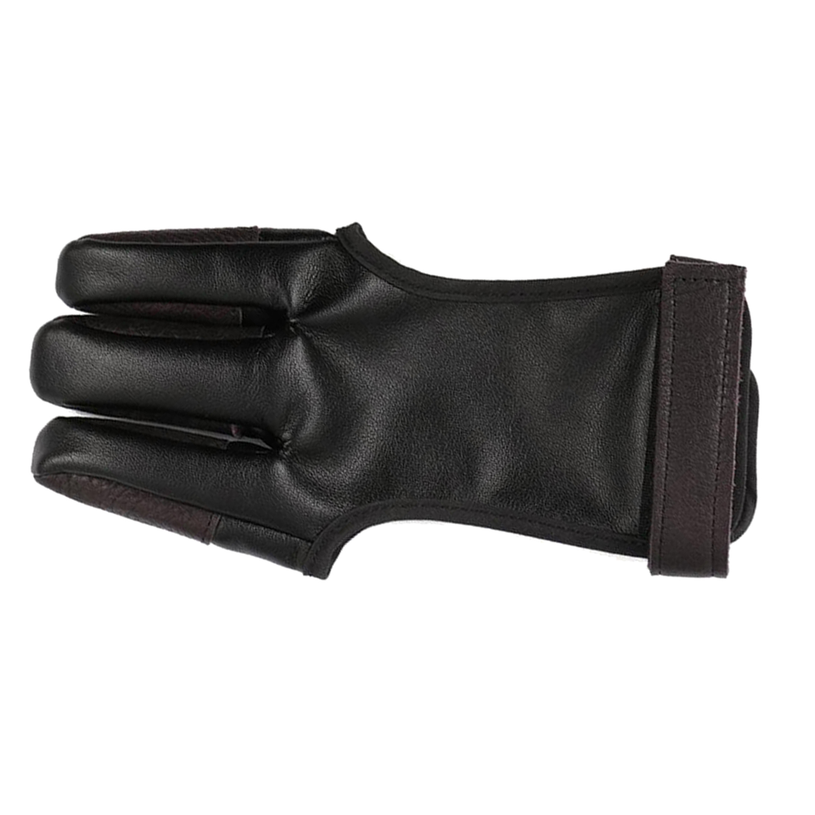 Durable Leather Archery Gloves 3-Finger Left Right Archer Fingers Tab Guard