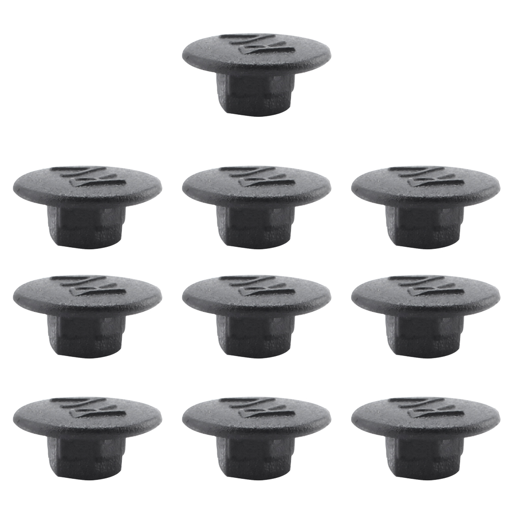 Pack of 10 Pieces Portable Hex Socket Allen Bolt Screw Hexagon Head Hedset Cover Cap Protector Blue/White/Green/Red M5