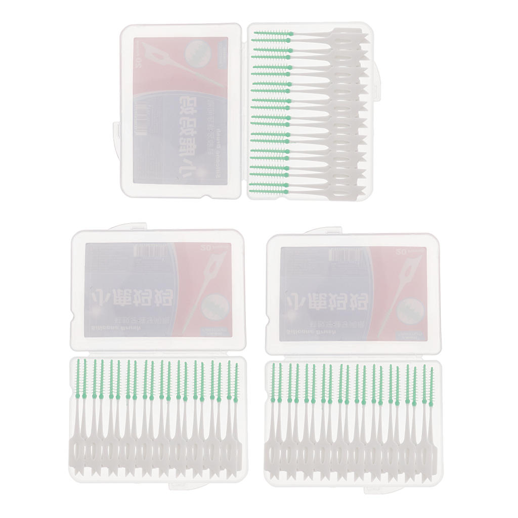60Pcs Inter Brush Floss Teeth Cleaning Personal Oral Care Tool