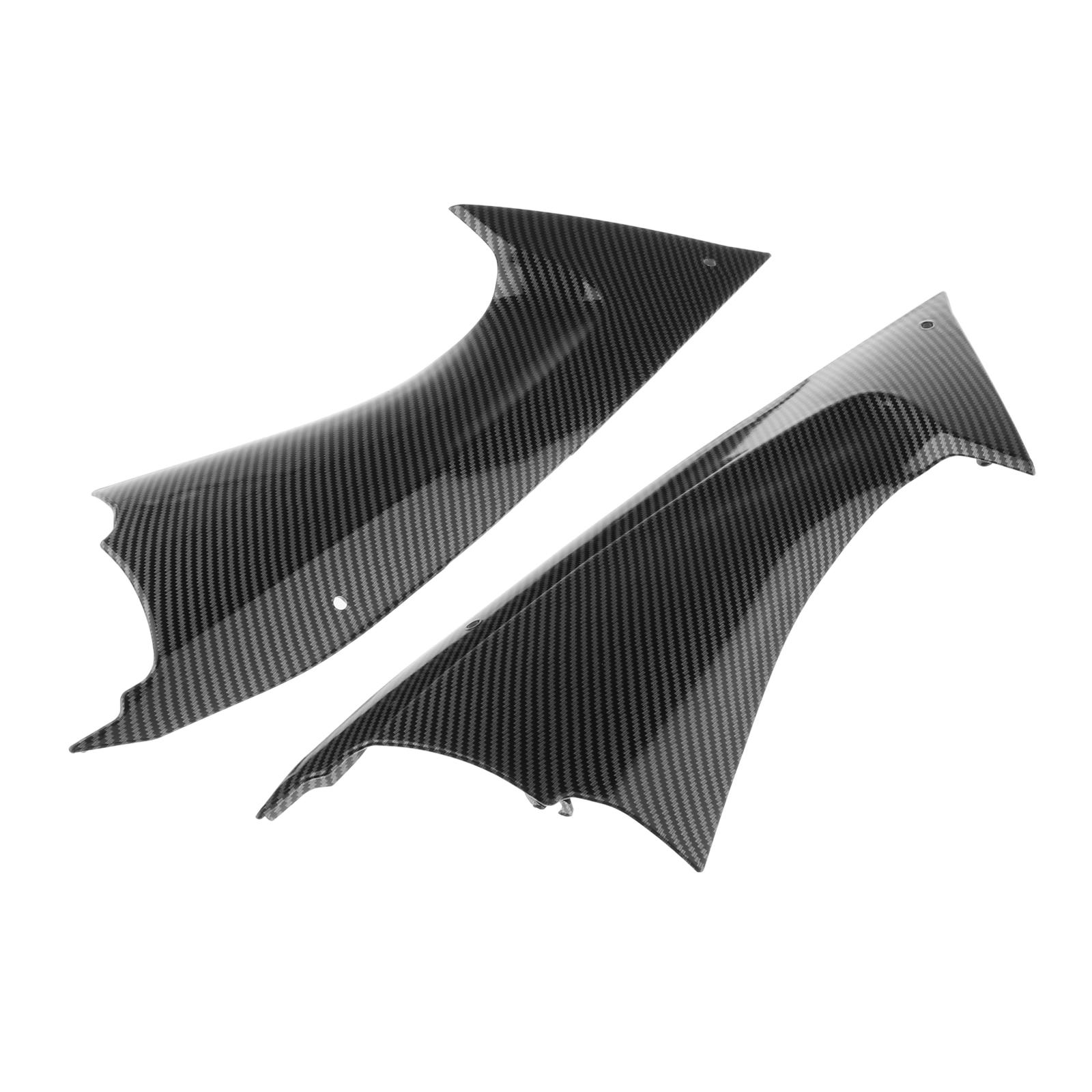 Left & Right ABS Motorcycle Accessories Gas Tank Side Trim Covers Fairing Bodywork Fit Yamaha YZF-R6 R6 2008-2014 Black