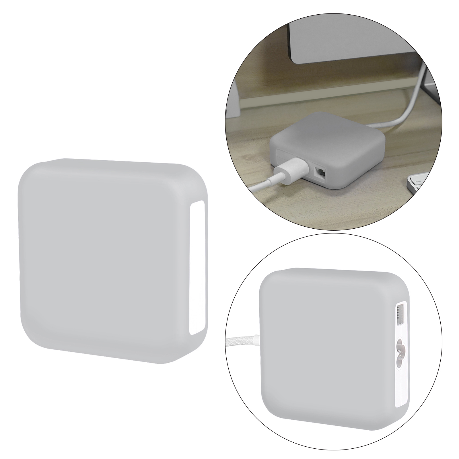 Liquid Silicone Cases, Shockproof Skin for iMac 2021 143W Power Adapter Cover Charger Cover Case Sleeve