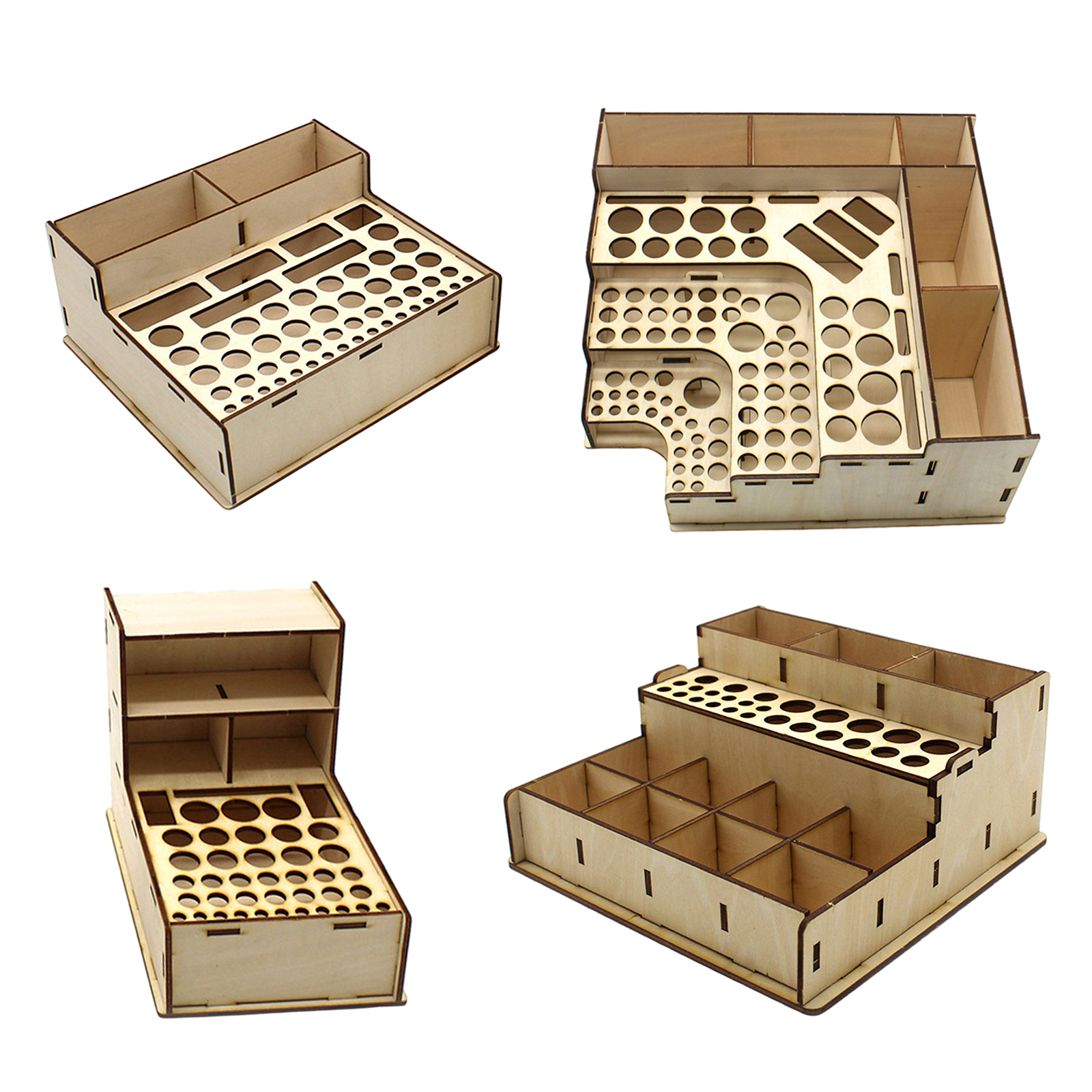 Miniature Paint Brush Holder Stand Painting Station Model Paint Rack Modular Paint Rack for Miniature Paint Set Modeling Tool