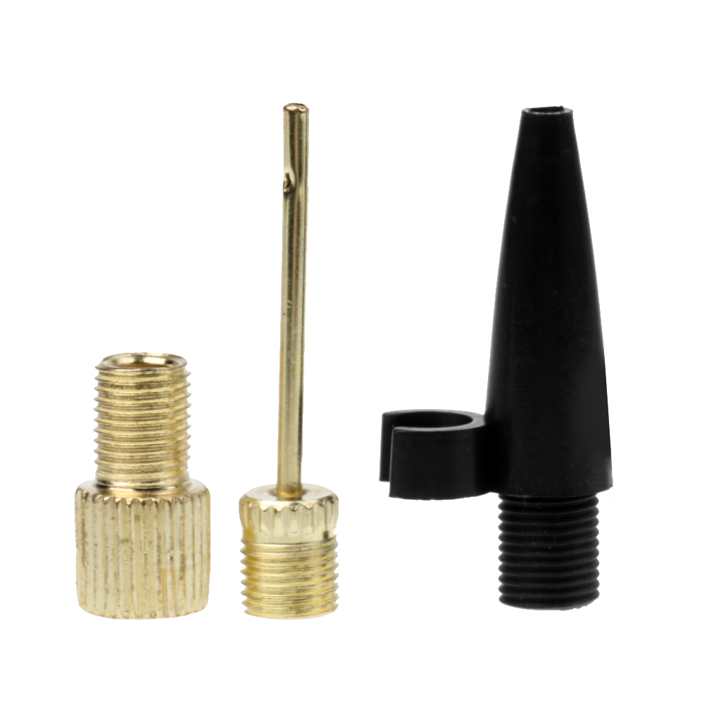 Perfeclan Lot 3pcs Presta to Schrader Valve Adapter Converter Bike Ball Inflating Pump Ball Needle Inflator