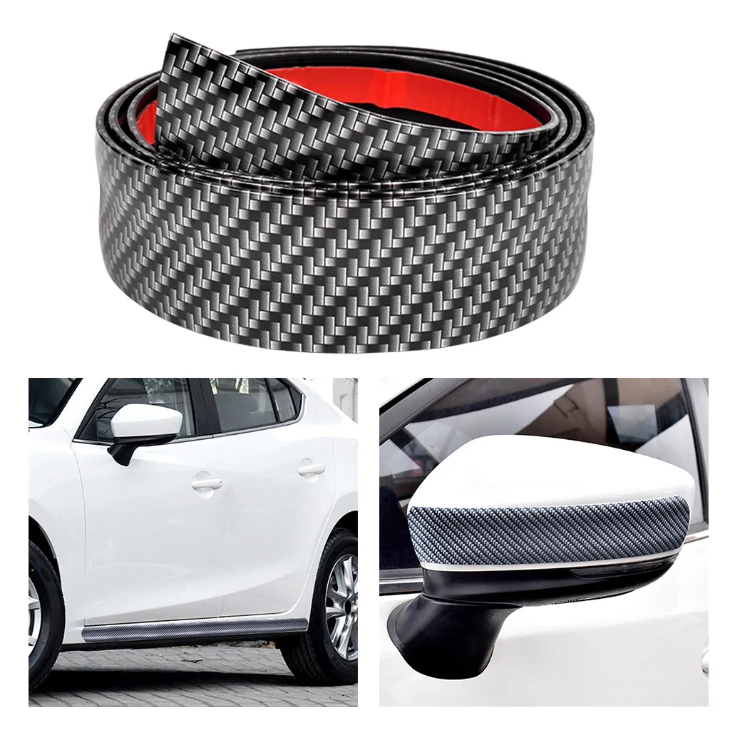 Car Interior Carbon Fiber Panel Door Plate Protect Cover Sticker 6.5ft New