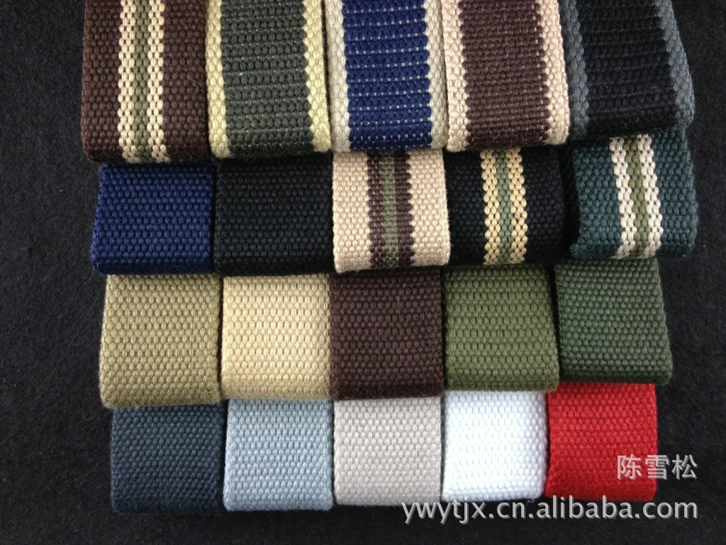 Men's new wholesale thickened canvas belts outdoor (20Colors 110cm Length 3.8cm Width