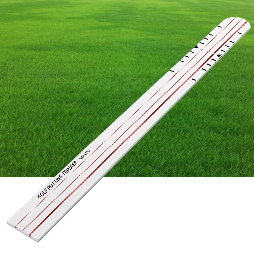 Golf Putting Alignment Trainer Auxiliary Training Equipment Putter Sliding Tracks Improve Alignment of Putter for Indoor Outdoor