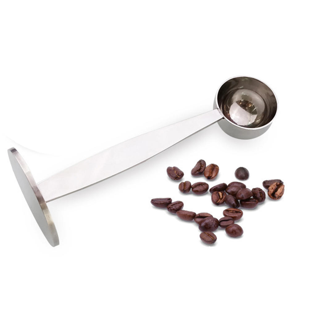 Dual-Purpose Coffee Spoon Kitchen Accessories Coffee Tamping Tool Press Powder Spoon Espresso Spoon Measuring Spoon for Barista