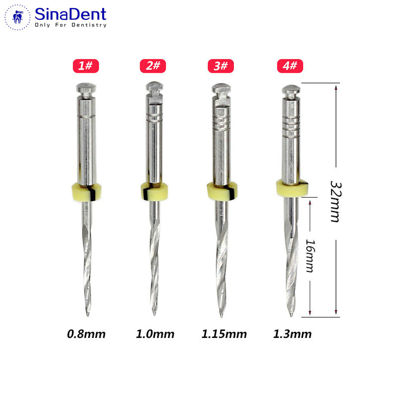 Best of 4pcs / pack Dental Drills For Fiber Post 32mm Stainless Steel 1-4 # Endodontics Files For Dentistry Reviews & Tips