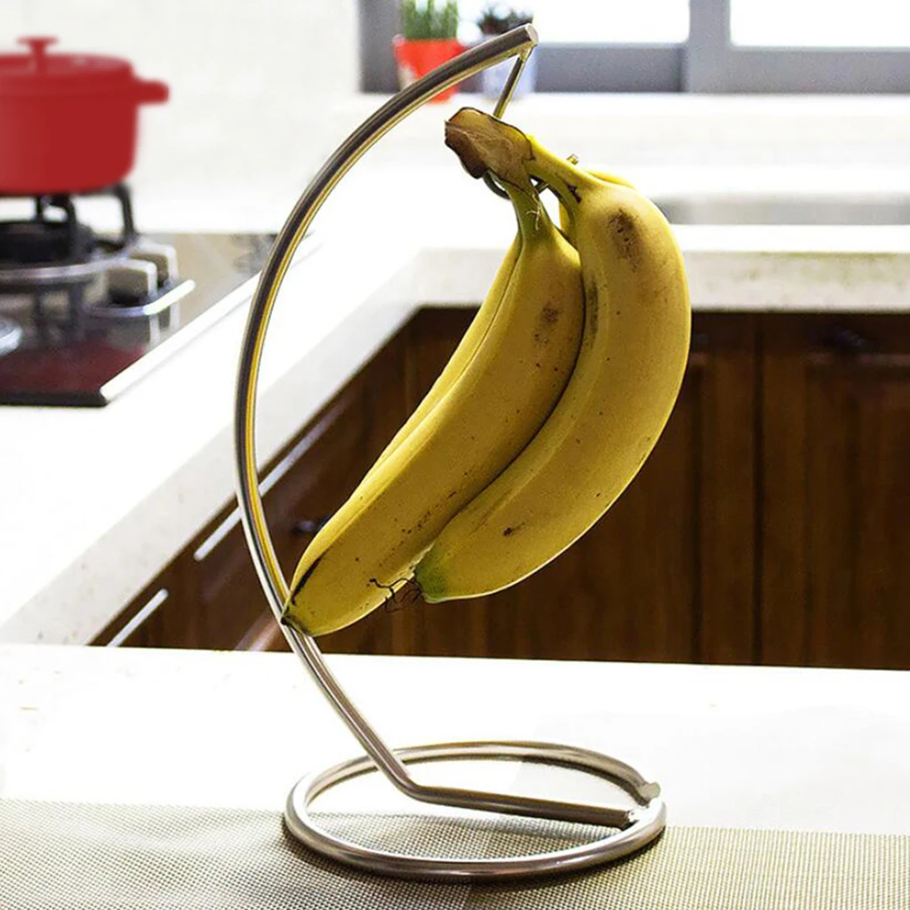 Banana Holder-Banana Hanger Under Cabinet Hook for Bananas Kitchen Items