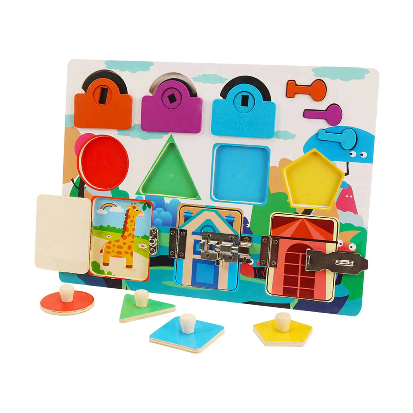 Montessori Busy Board Early Education  Toys Gifts Age 3+ Boys & Girls