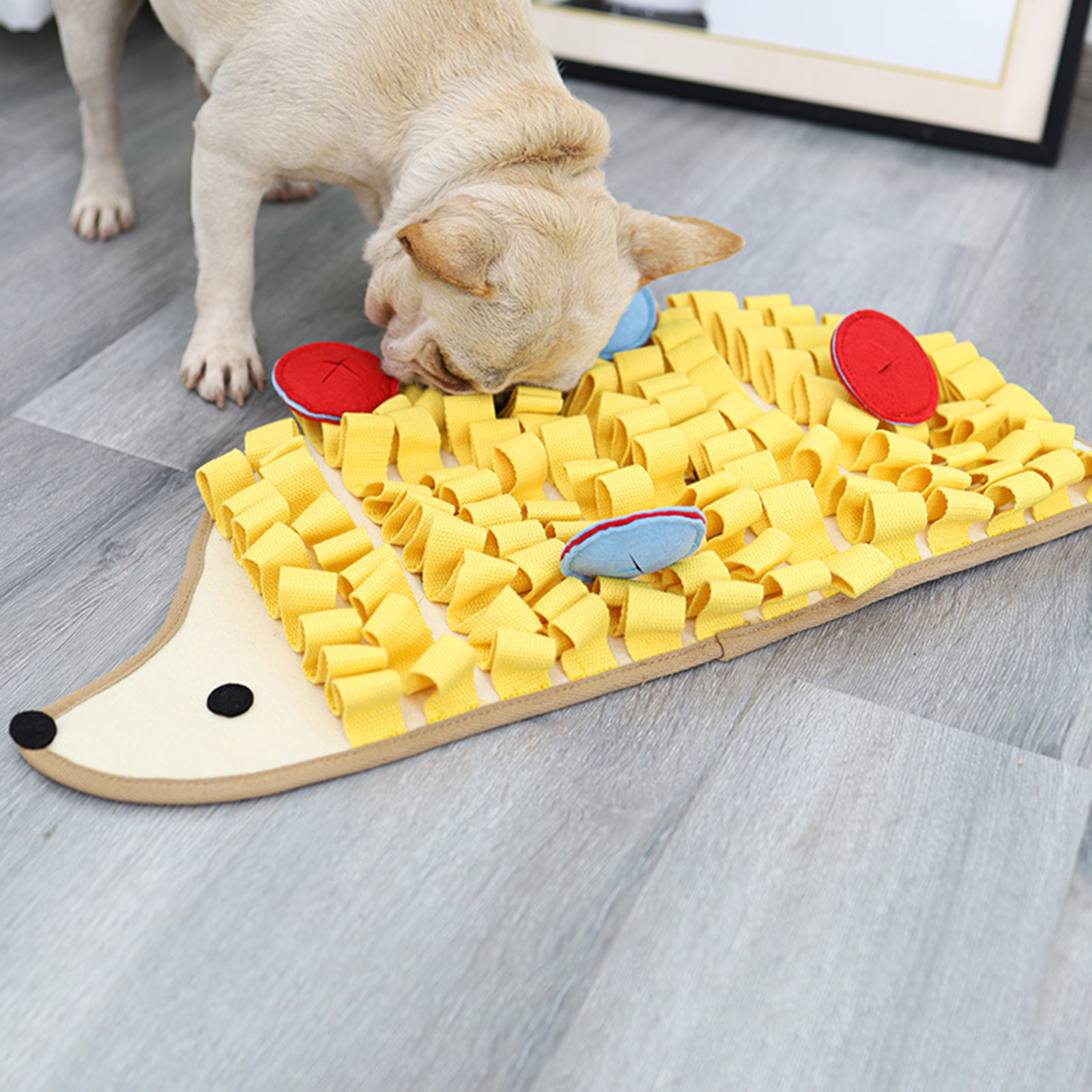 Dog Sniffing Mat Nose Training Snuffle Pad Pet Feeding Training Mat Slow Feeding Mat Puppy Sniff Slow Food Flowers Smell Pads