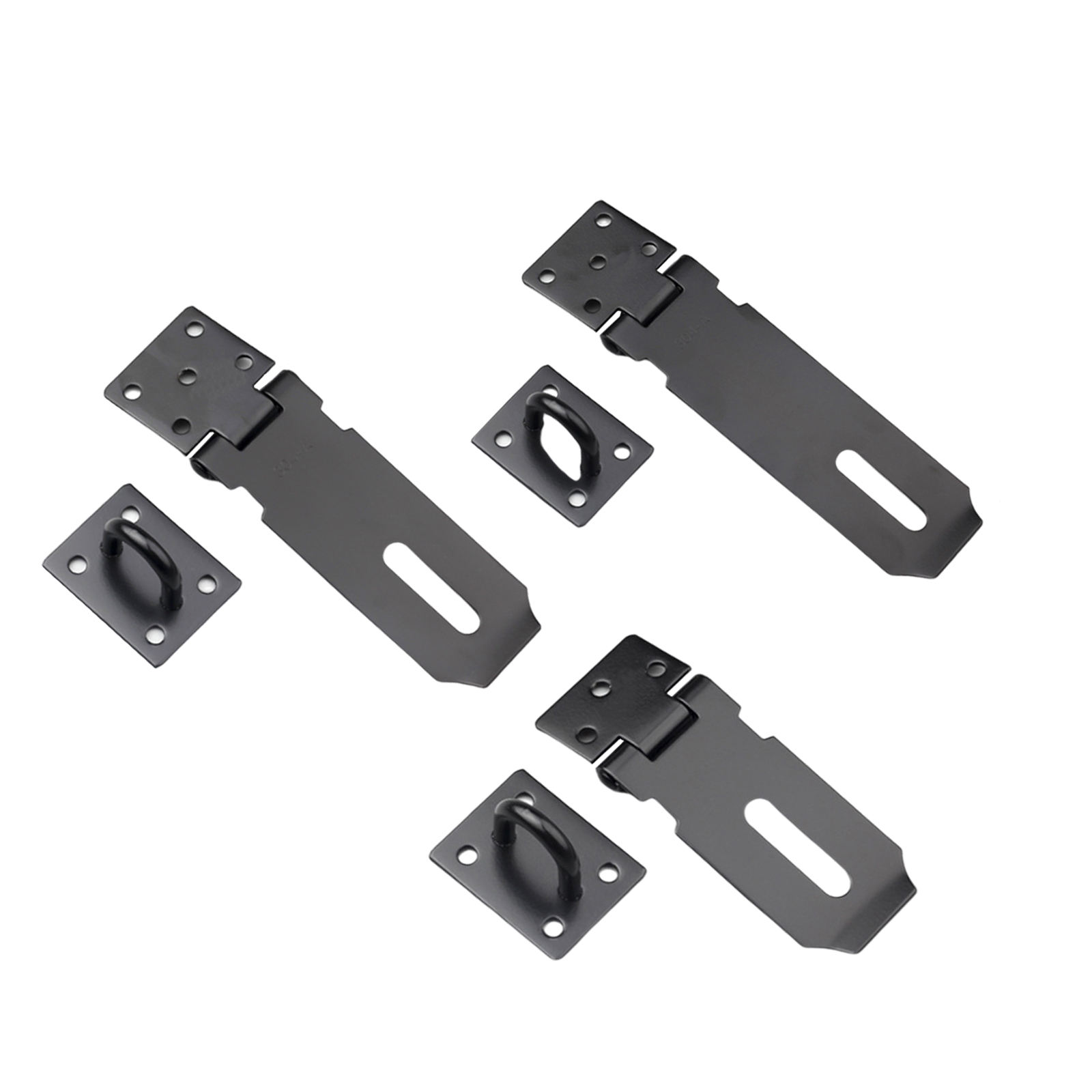 Stainless Steel Thickened Lock Plate Burglar-proof Hasp Latch Padlock Clasp Staple Door Bolt Window