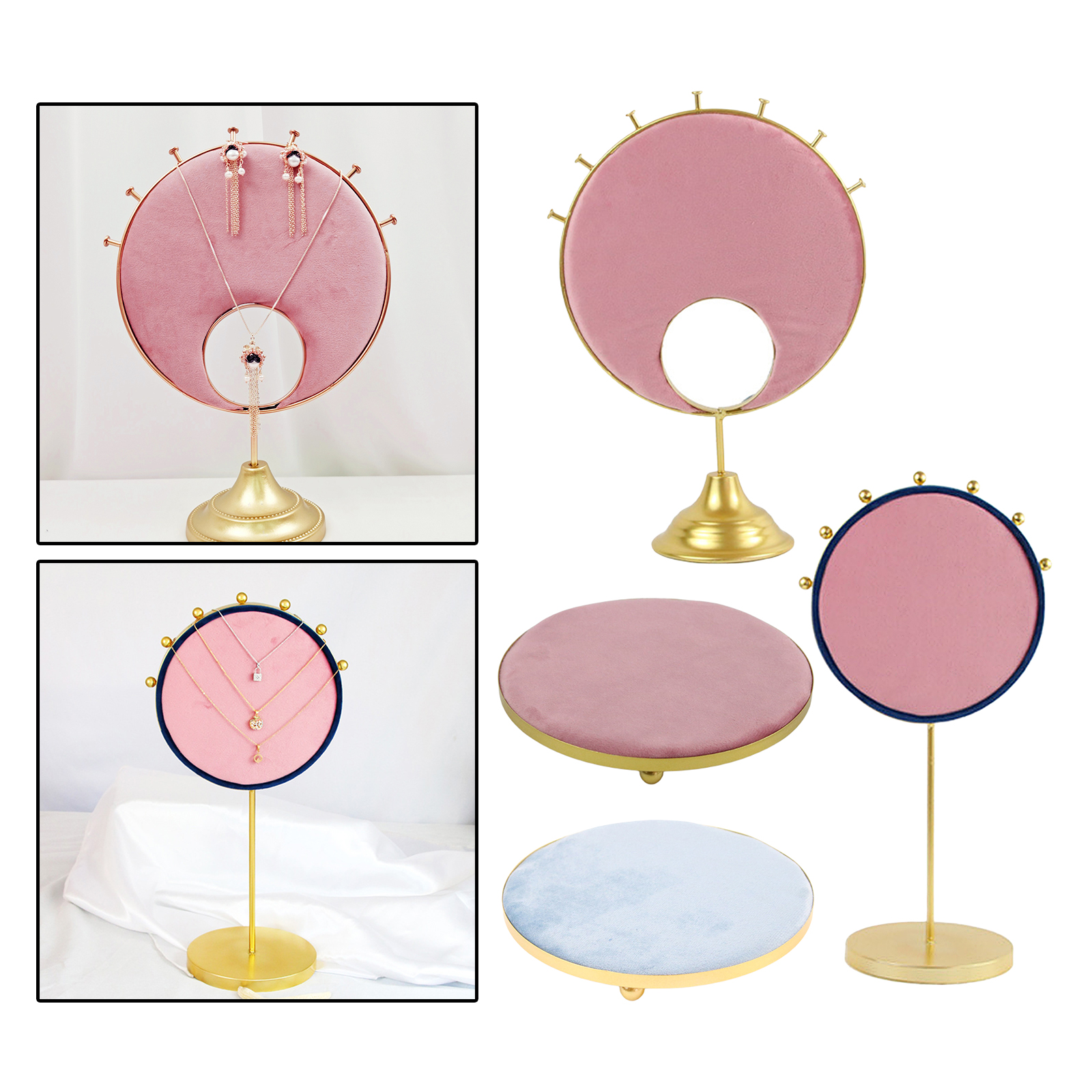 Multi-Functional Jewelry Display for Hanging Earrings Necklace Pendant Bracelets Tabletop Stand Holder Great For Organization