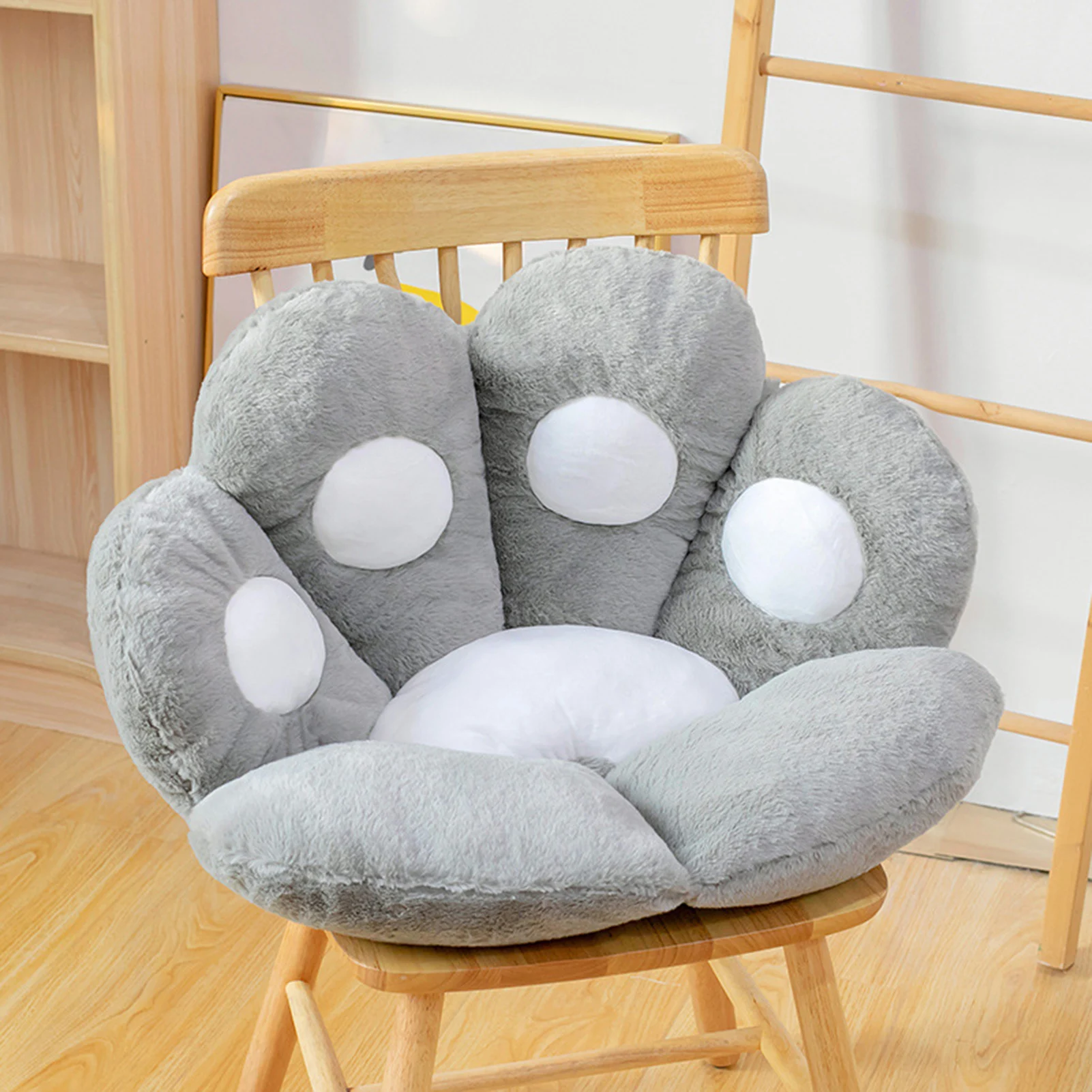 coussin de siège mignon en forme de patte de canapé chaise de chaud
