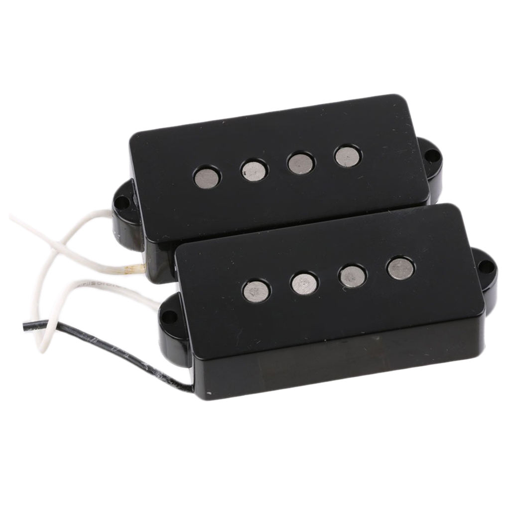  Open Pickguard Alnico5 Magnets for 4-String Precision Bass Guitar