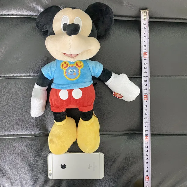 33cm Original Disney Mickey Mouse Plush Dolls Animal Stuffed Vocal Singing  Toys Anime Figures Birthday Christmas Gift for Kids - AliExpress