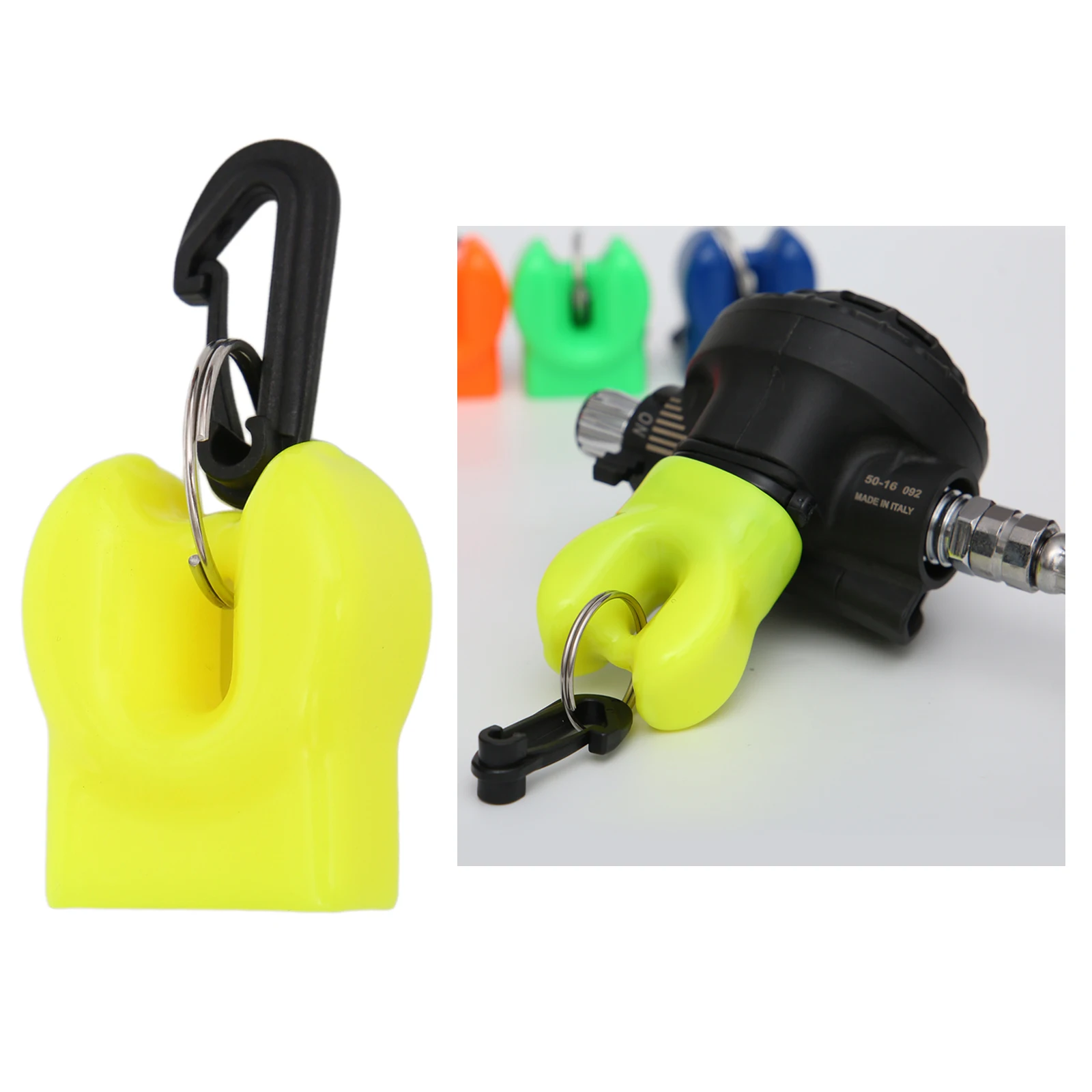 Diving Skum Ball Scuba Dive Regulator pus  Holder Retainer Dustproof Mouthpiece Cover Snap Clip Hanger Accessories