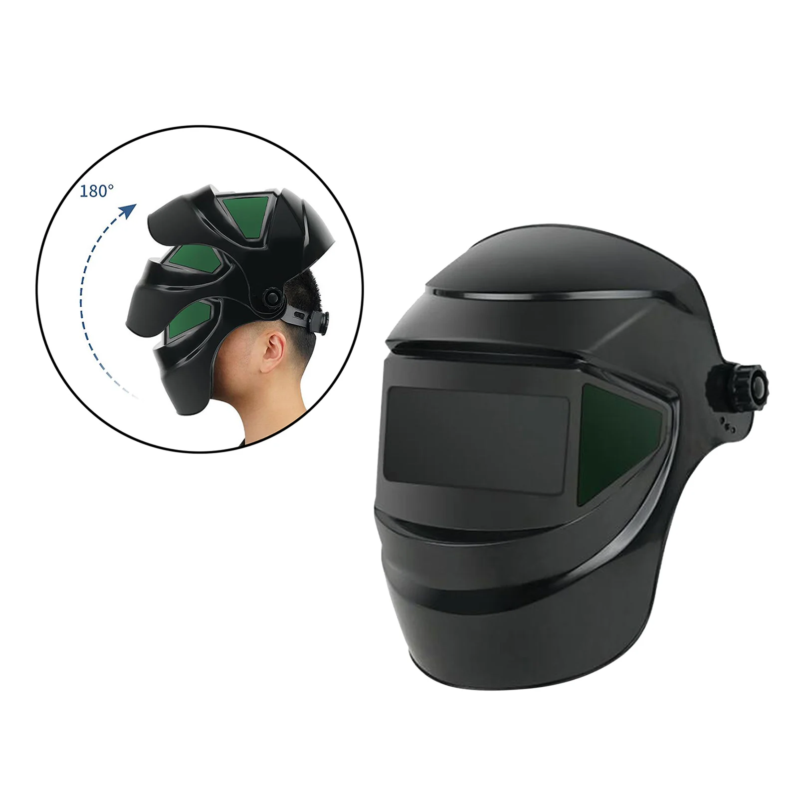 True Color Welding  Mask Eyes Goggles Protector Power Grinding, Black