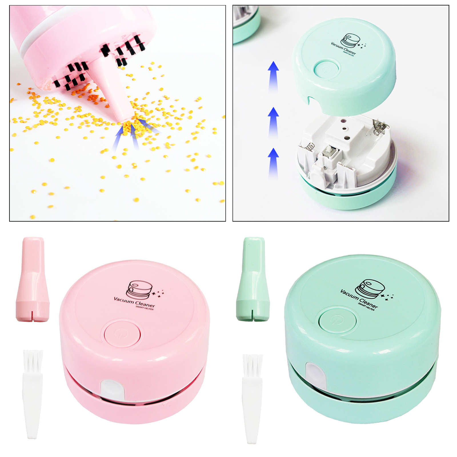 Mini Portable Diamonds Drills Picker Desktop Vacuum Cleaner For Diamond Painting Spilled Diamonds Pick DIY Crafts Cross Stitch