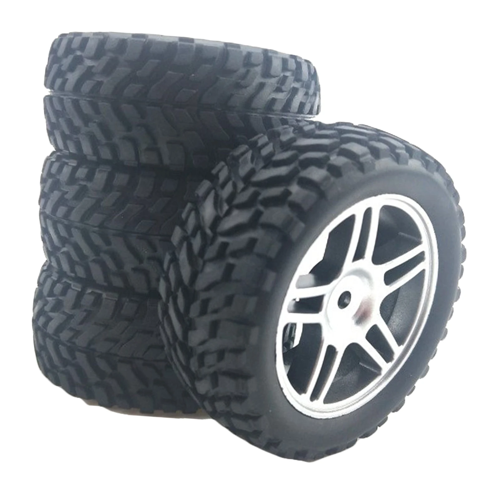 4x RC Wheels & Tires Set for Wltoys 144001 1/14 1/18 1/16 RC Crawler DIY Parts