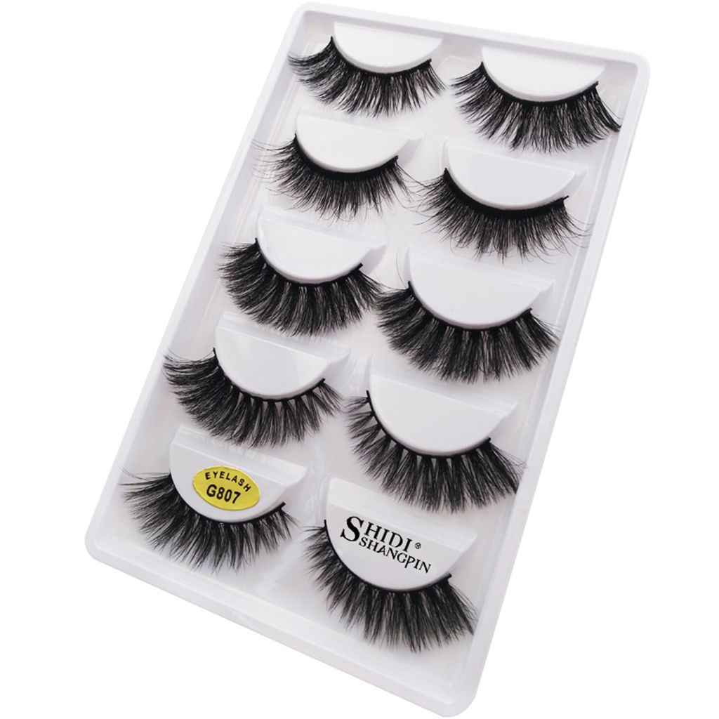 5 Pairs Lashes Handmade False Eyelashes Professional Fake Eyelashes,Very Natural
