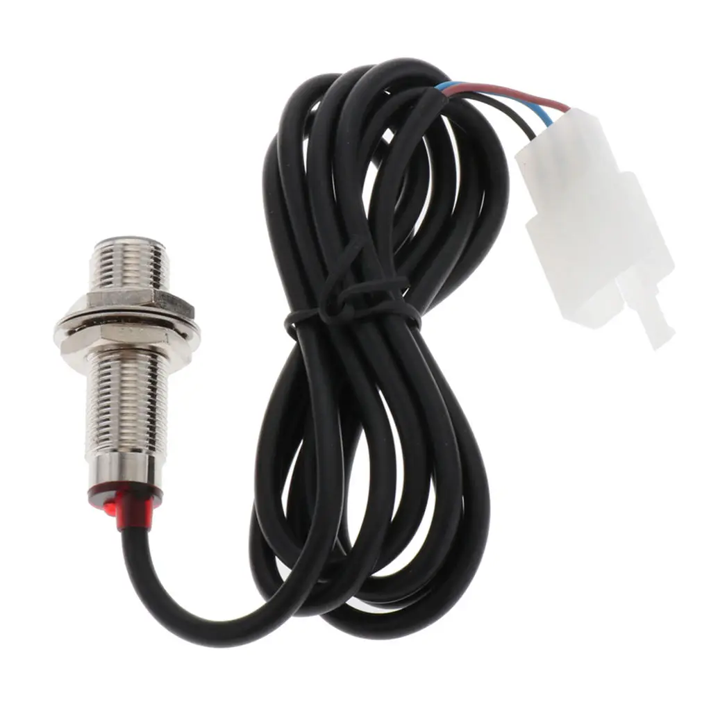  3 pins Digital Odometer Sensor Cable w/ Magnets for Motorcycle Speedometer