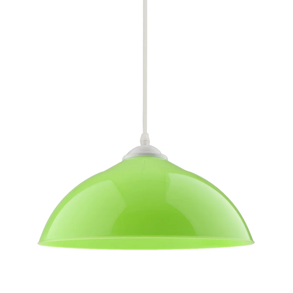 Semi-circular Ceiling Light Shade Cover Pendant Lampshade Fixture Green