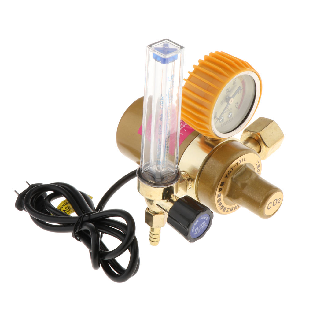 Mig Tig Flow Meter Regulator CO2 Gas Welding Regulator Pressure Gauge