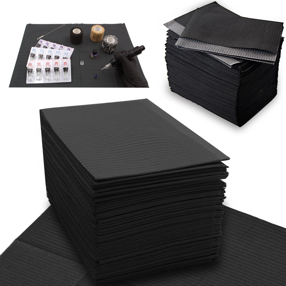 Best of 250 / 125 / 50 / 20pcs Black Tattoo Cleaning Wipes Pad Disposable Dental Piercing Bibs Waterproof Sheets Paper Tattoo Accessories Reviews & Tips