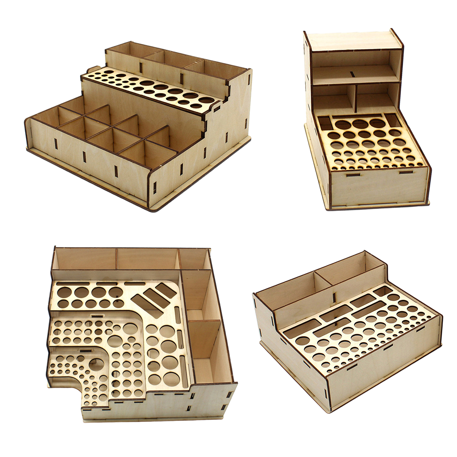 Miniature Paint Brush Holder Stand Painting Station Model Paint Rack Modular Paint Rack for Miniature Paint Set Modeling Tool