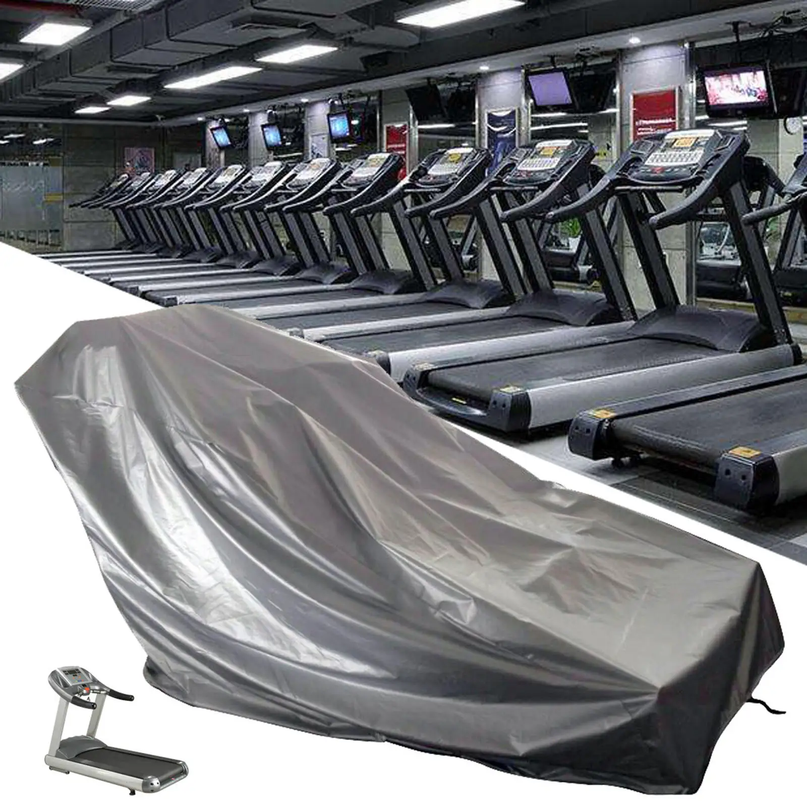 Treadmill Cover Protective Multipurpose UV Proof Dust-Proof Portable Exercise Bike Cover Fitness Equipment Cover