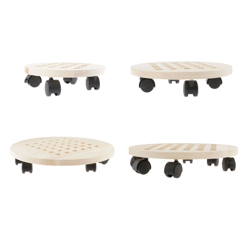 Movable Flower Pot Tray With Wheel Plant Flower Pot Base Plant Stand