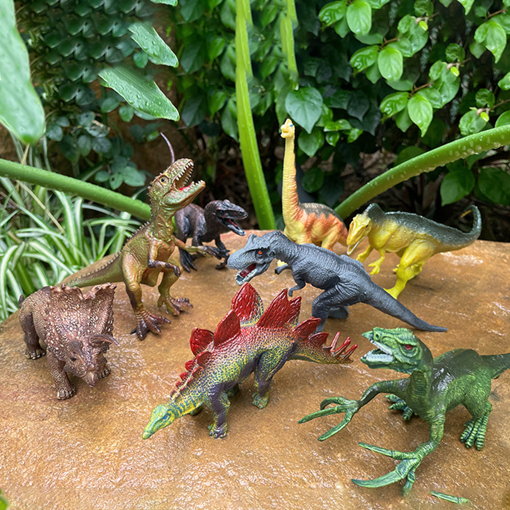8PCS Jumbo Dinosaur Set,Realistic Looking Dinosaur Toy Set for Party Gift,Boys Girls Children's Birthday Gifts