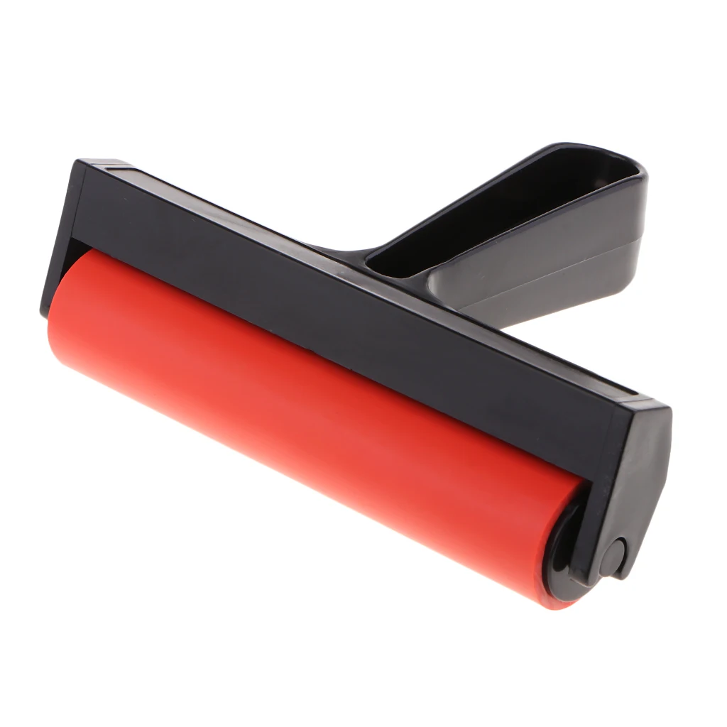 3.8 and 2.2 Inch Hard Rubber Brayer for Anti-Skid Tape Construction Tool Printmaking and Stamping Gluing Application 2 Pieces 